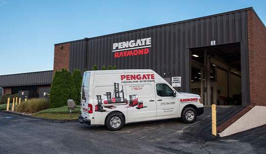 Pengate Handling Systems Pittsburgh, PA location for forklifts, warehouse products, material handling services