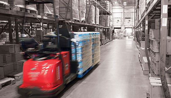 Automated material handling solutions: automated guided vehicles (AGVs) and automatic lift trucks and forklifts