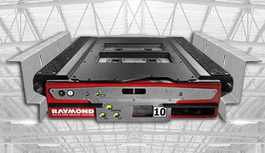 Get accurate pallet loading in the first position with the Radioshuttle pallet runner's guidance rail