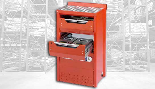 Conveniently charge the Radioshuttle automated storage and retrieval system using its easy charging station