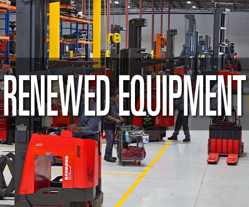Renewed equipment, used forklift, and pre-owned warehouse equipment solutions from Pengate Handling Systems