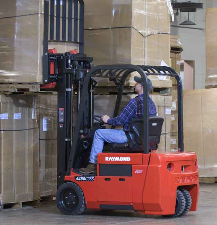 Raymond electric sit down and stand up counterbalance forklifts and 4000 series counterbalanced lift trucks