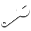 Wrench icon representing the ease of maintainability of Raymond electric order picker lift trucks
