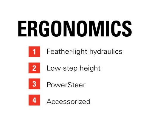 Features of the Raymond 8720 Orderpicker: Ergonomics