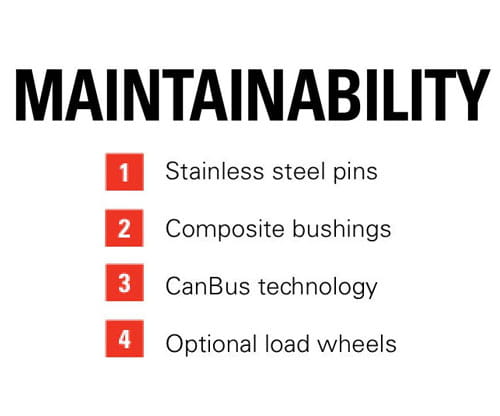 Features of the Raymond 8720 Orderpicker: Maintainability