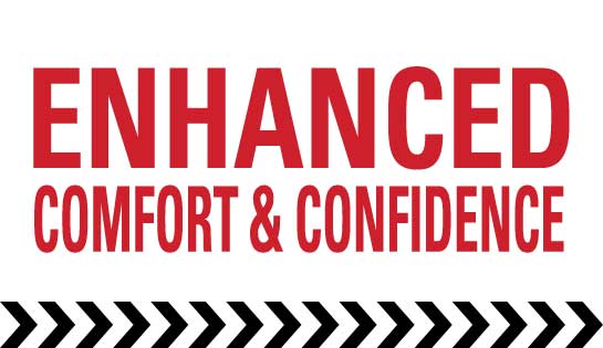 Enhanced operator comfort and confidence