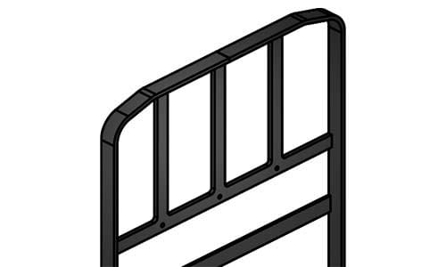 Beauty shot of the the optional backrest for the LRW35 pallet jack