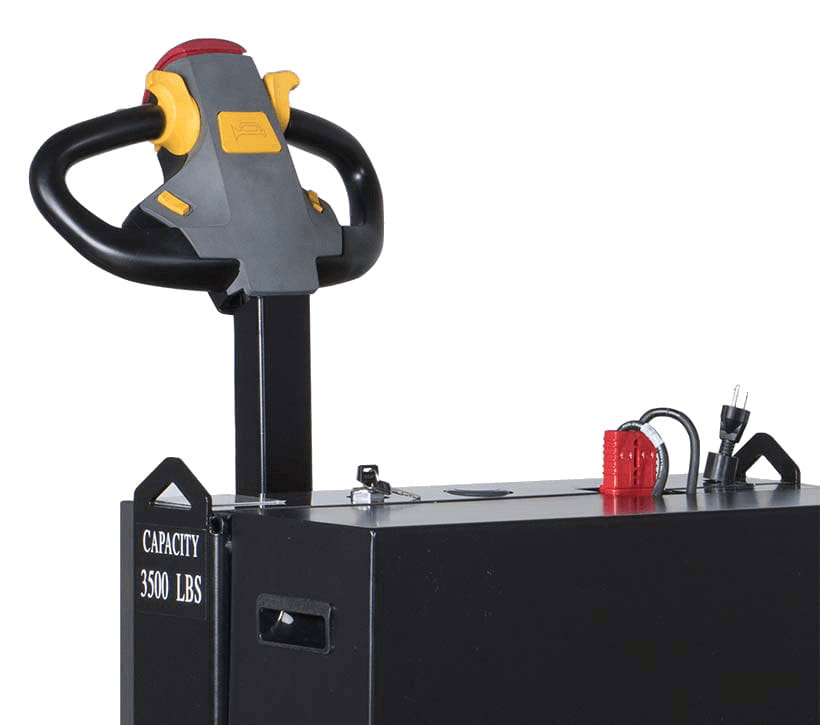 Beauty shot of the LRW35 motorized pallet jack's battery charger