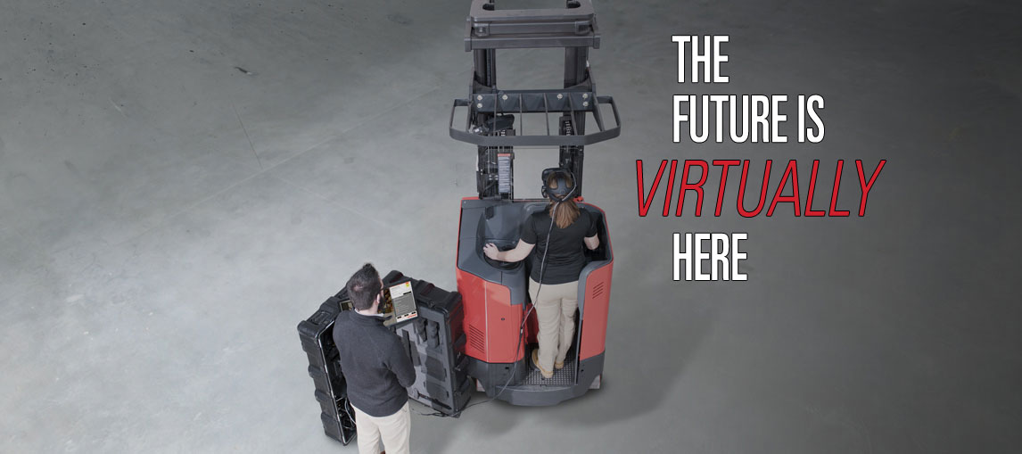 The future of training is virtually here with the new virtual reality simulator from Raymond