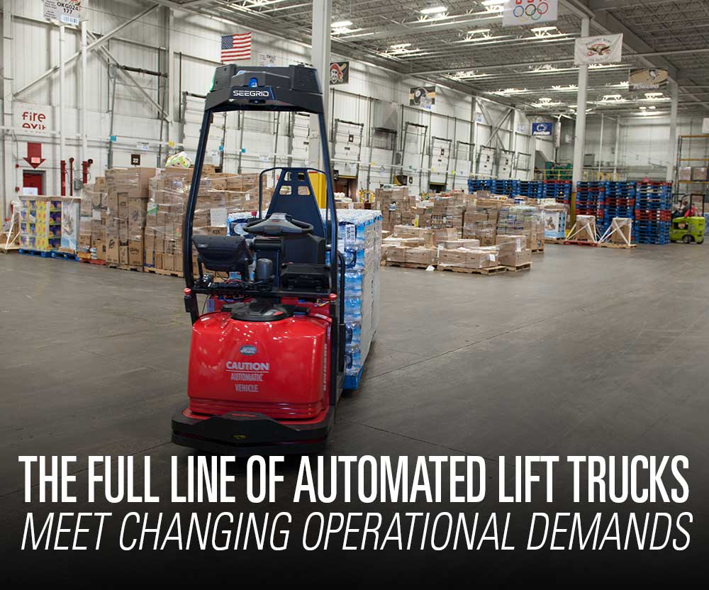 Featured product booth: The full line of Raymond automated lift trucks and couriers to meet your changing operational demands