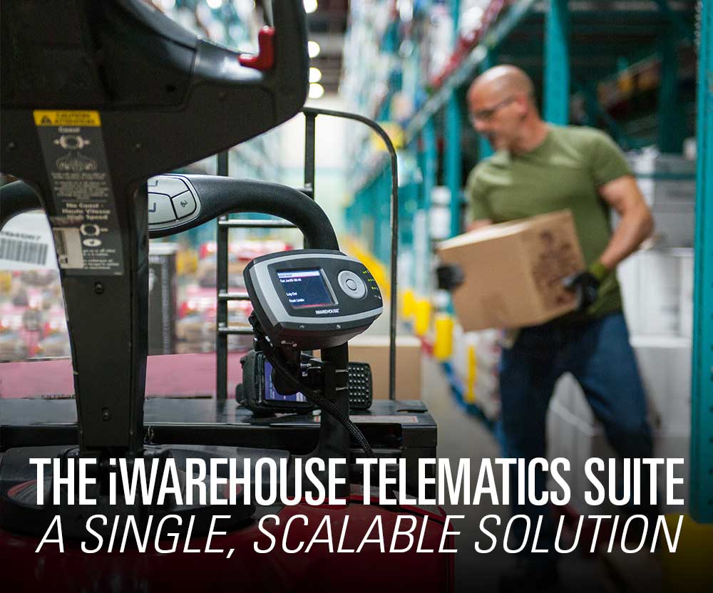 Featured product booth: The Raymond iWAREHOUSE telematics suite; your single, scalable fleet-management solution