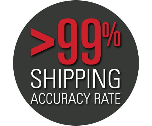 Our forklift parts and warehouse parts team proudly operates at over a 99% shipping accuracy rate.