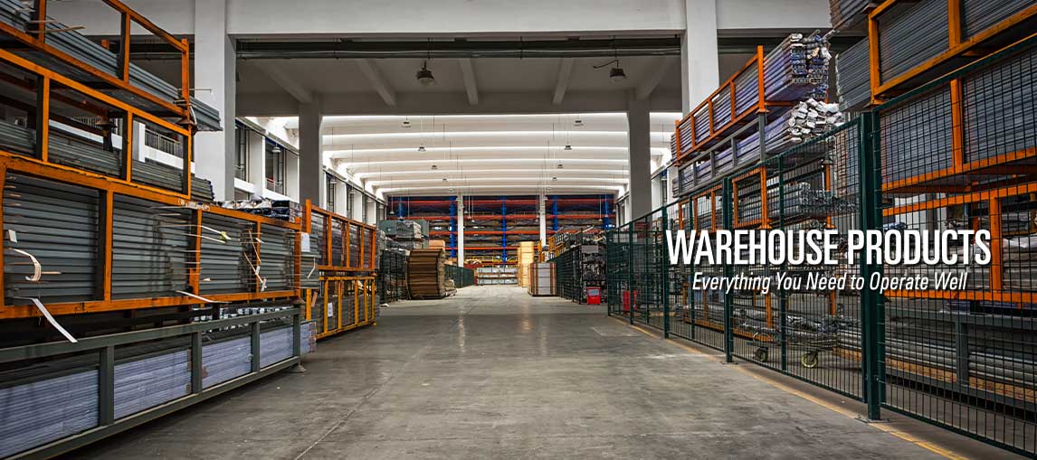 Warehouse products and end-to-end material handling solutions, including power systems, storage solutions, warehouse fans and equipment and supplies.