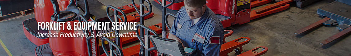 Take advantage of our scheduled maintenance and preventative maintenance service programs for your forklifts and warehouse equipment