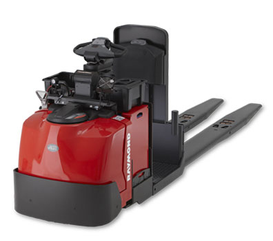 The Pick2Pallet LED Light System is compatible with the Raymond 8510 Center Rider Pallet Jack