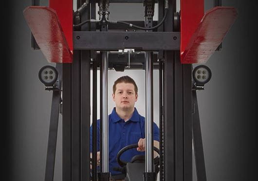visibility on Raymond forklift