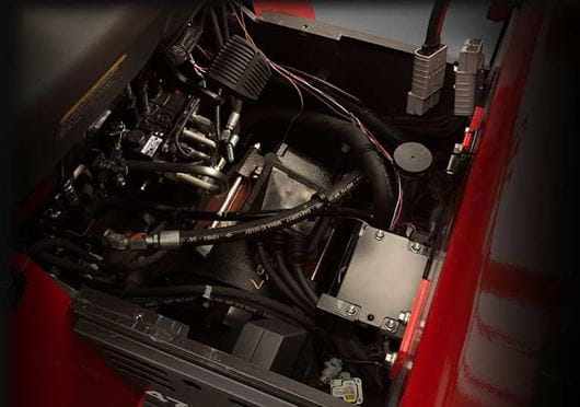 Raymond forklift service access