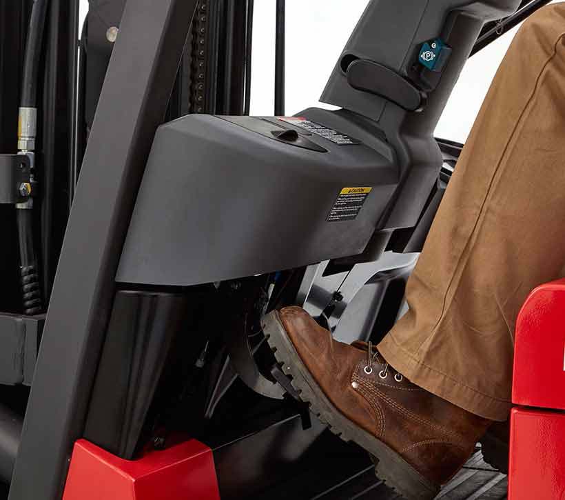 sit down Forklift brake
