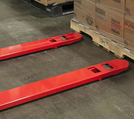 Raymond hand pallet jack trucks with durable powder coat paint finish