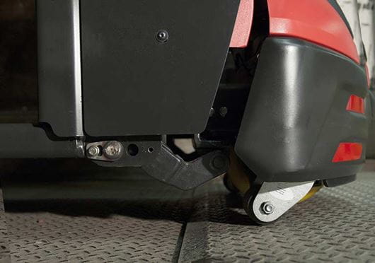 Raymond 8210 Walkie Pallet Jack with lift and go feature