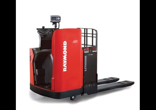 Raymond 8910 End Rider Pallet Truck Raymond 8910 End Rider Pallet Truck, red, beauty shot